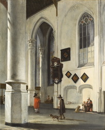 Interior of the Old Church at Delft