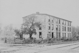 Housing Quarters for Workers at B.J. Paper Mill – North End of 5th Ave. & 20th St.  Built 1849