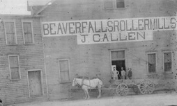 J. Callen's Beaver Falls Roller Mills. Early 1800s