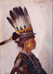 Chief Tja-yo-ni; Navajo (Ganado AZ)  bust-male
