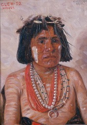 Gleh-so; Moqui (Keam's Canon AZ) bust-male

