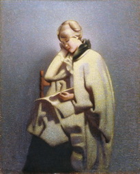 Woman in Irish Coat