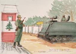Lebanse Army Checkpoint