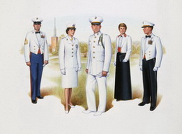 Uniform Plate Series, 1983 - Mess/White Dress - Plate VI