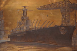 USS Alabama in Shipyard, Battlewagon
