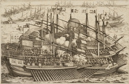 Attack of the galley of Ferdinand