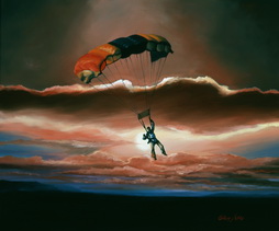 Parachuting Man