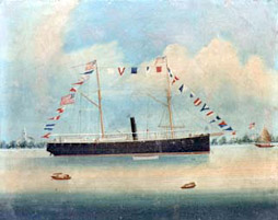 USS Palos at Anchor in Chinese Waters 1884