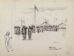 Untitled, Saluting the Flag