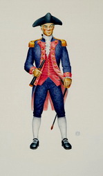 Captain in Dress Uniform, Revolutionary War