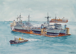 Arrival of Minesweepers at Sitra
