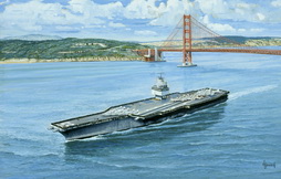 USS Enterprise Under Golden Gate Bridge