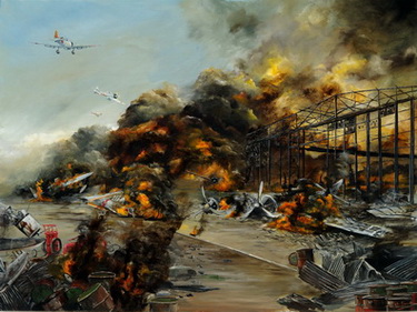 IJN Planes Attack on Ford Island