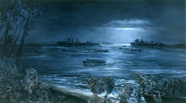 Japanese Troops Landing at Night 10/42