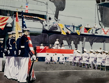 Change of Command Ceremony, USS Franklin D. Roosevelt