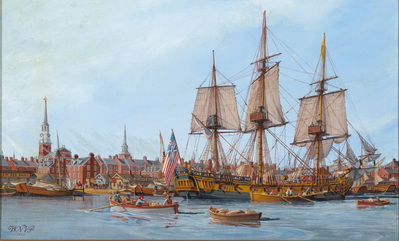 Alfred at anchor in Philadelphia