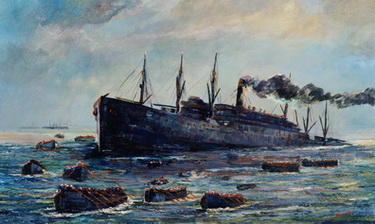Sinking of the President Lincoln May 31, 1918