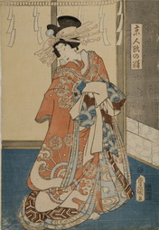 Standing Courtesan with many Hairpins