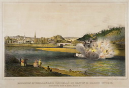 Explosion of the Alfred Thomas at Easton Pa. March 6th 1860.