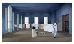Abigail Adams Supervises Hanging of the Wash