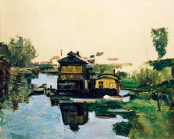 Boathouse on a River