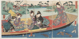 Family Of A Daimyo Boating
