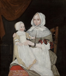 Elizabeth Clarke Freake and Baby Mary