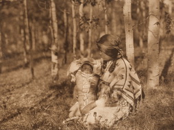 Assininboin Mother and Child