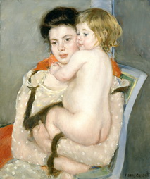 Reine Lefebvre Holding a Nude Child