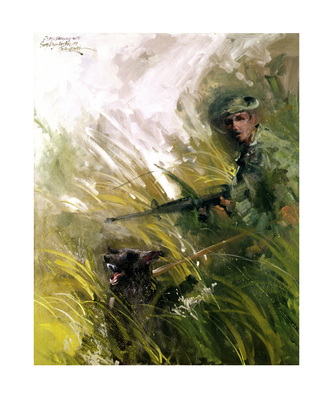 18 - Marine and His Dog