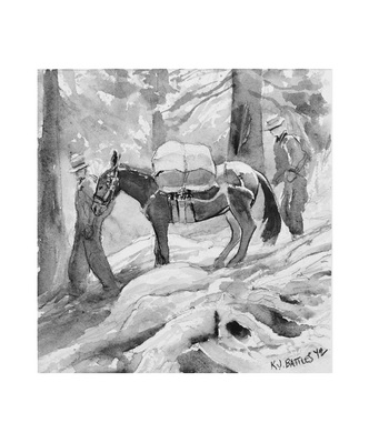 30 - Marines and their Mules. Pickle Meadows, CA, Animal Packers Course 