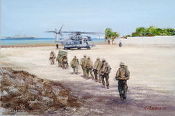 Filing Out to the Helo at LZ Argonuant, Haiti
