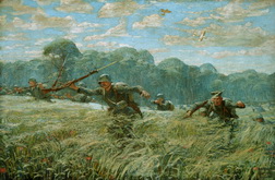 Advancing Germans Halted by Marines