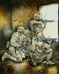 Fight at 21 Octobre Triumphal Arch, Somalia