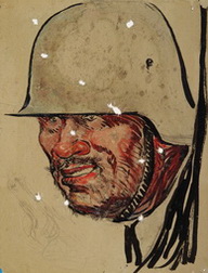 Head, Helmet, German Soldier