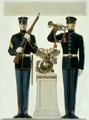 Sergeant and Trumpeter, USMC 