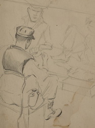 Three Soldiers Playing Cards