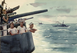 Men In Gun Turret