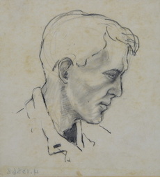 Portrait Sketch of Soldier