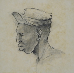 Portrait Sketch of African-American...