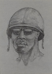Portrait Sketch Of Soldier