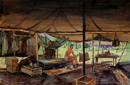 In A Barracks Tent