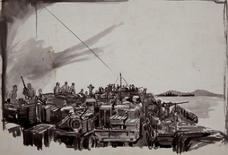 Deck Of LST Enroute To New Britain