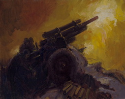 Artillery Firing At Night