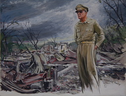 MacArthur Reviewing Battle