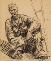 Resting (Sketch for Painting)