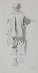 Untitled (Back of Soldier Walking)