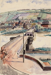 Damaged Bridge at Trier (Bombarded...