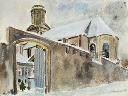 Unnamed Church in Paris Snow