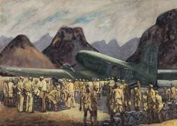 Chinese Coolies Unloading Ammunition